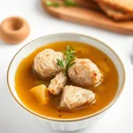 Bouillon de poulet à faible teneur en gras