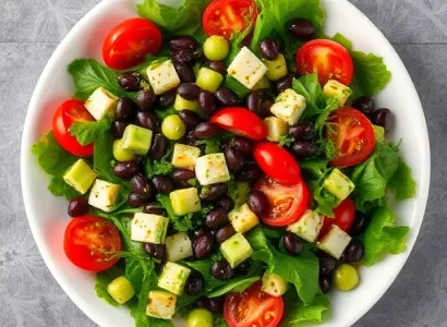 Salade de haricots orientale