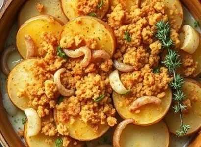 Pommes de terre croquantes au thym