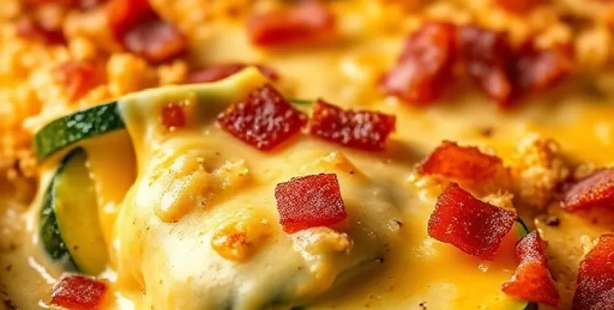Casserole de Courgettes au Fromage Cheddar