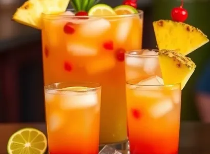 Punch jamaïcain au rhum