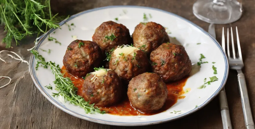 Boulettes de bœuf et dinde au parmesan