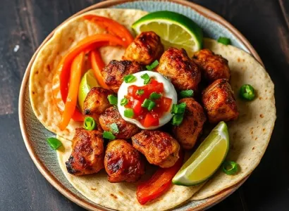 Fajitas de Poulet Marinées