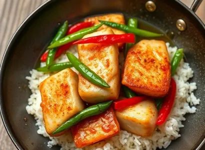 Bœuf sauté aux poivrons à l'asiatique