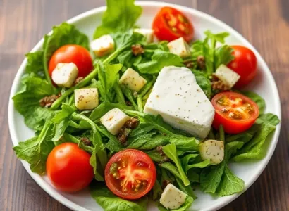 Vinaigrette à l'huile de noix pour salade composée