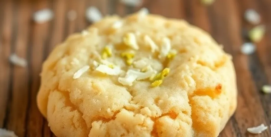 Biscuits au citron vert et noix de coco