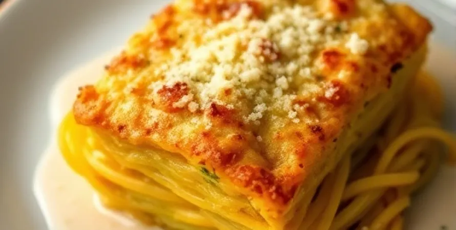 Gratin de courge spaghetti au parmesan