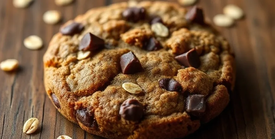 Biscuits croustillants au chocolat et aux flocons d'avoine