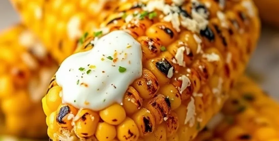 Épis de maïs grillés au parmesan et citron vert