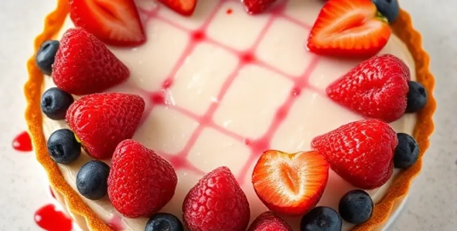 Tarte légère aux fruits rouges
