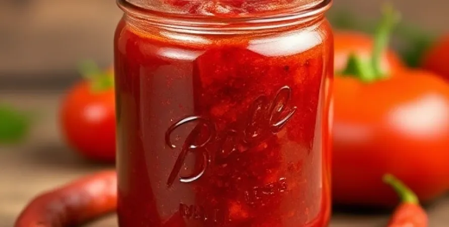 Confiture de tomates et piments