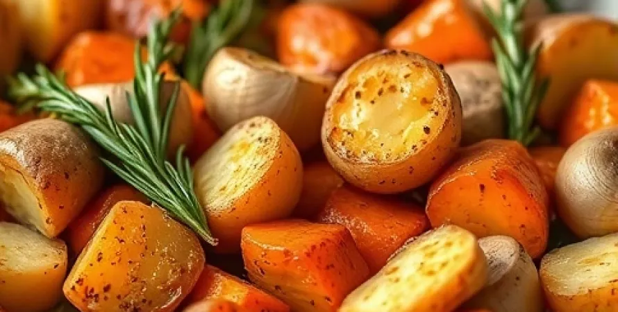 Légumes racines rôtis au four