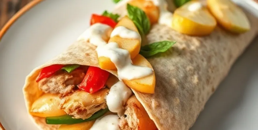 Wraps à la dinde et aux pommes