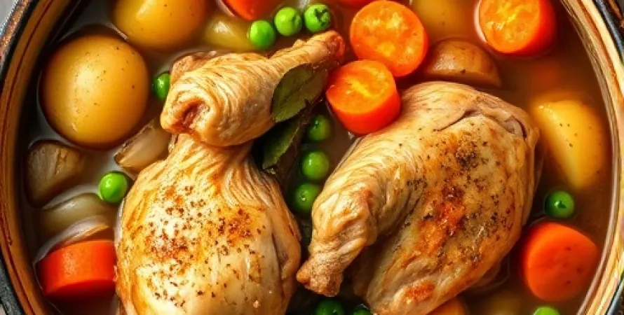 Recette Ragoût de poulet aux légumes