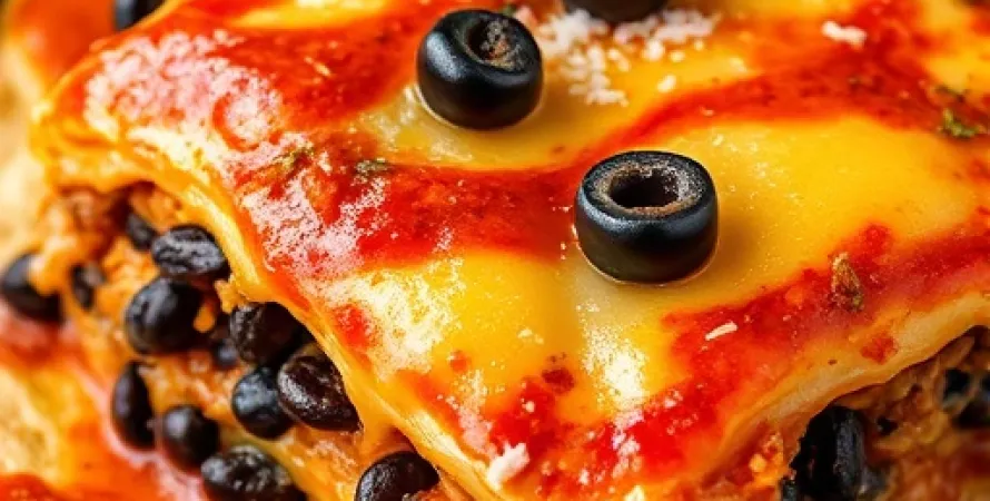 Casserole de tortillas aux haricots et fromage