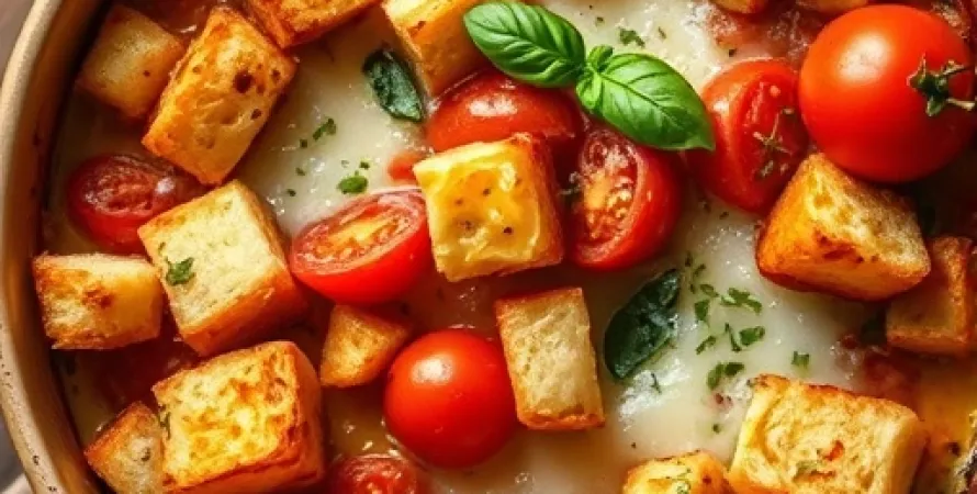 Tomates gratinées au pain
