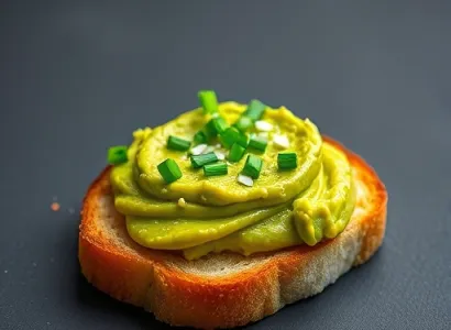 Tartinade d'avocat à la ciboulette et citron