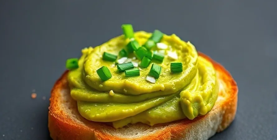 Tartinade d'avocat à la ciboulette et citron