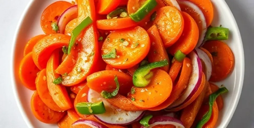 Salade de Carottes Marinées à la Vinaigrette Douce