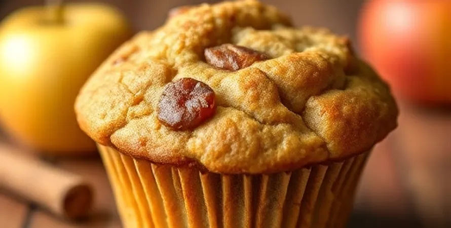 Muffins aux pommes vertes et cannelle