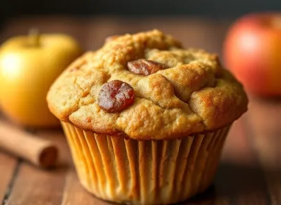 Muffins aux pommes vertes et cannelle