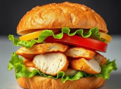Sandwich au Poulet Rôti Léger