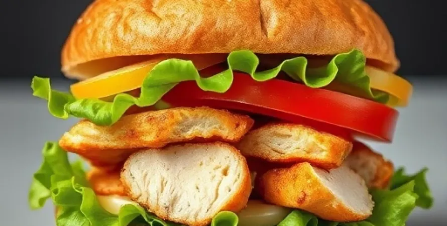 Sandwich au Poulet Rôti Léger