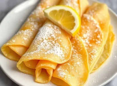 Crêpes légères à la ricotta et au citron