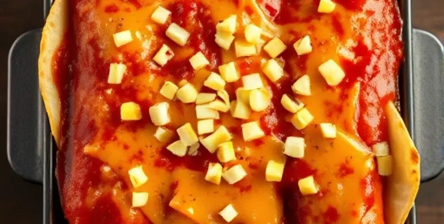 Enchiladas rouges à la sauce piquante