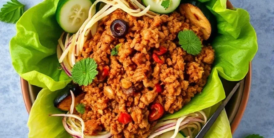 Porc haché à la cambodgienne