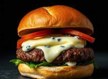 Steaks hachés au fromage bleu