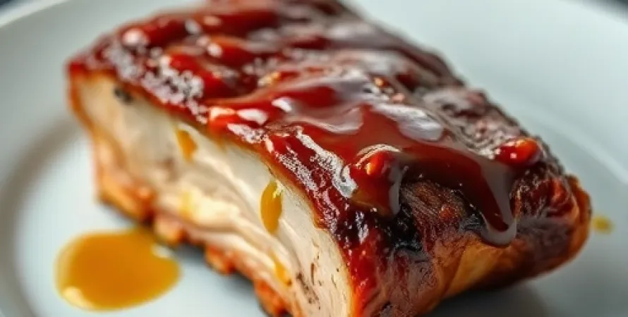 Côtes de porc rôties au sirop d'érable