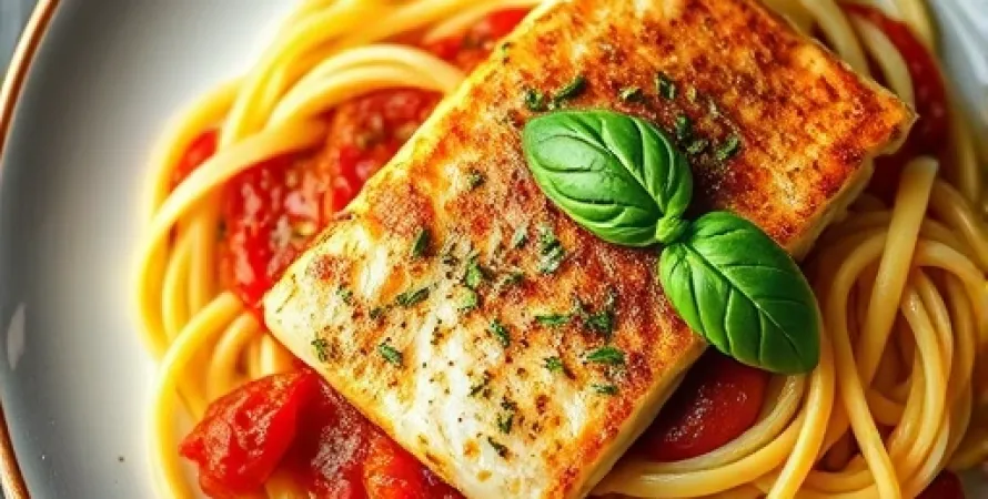 Tilapia à la sauce tomate et basilic