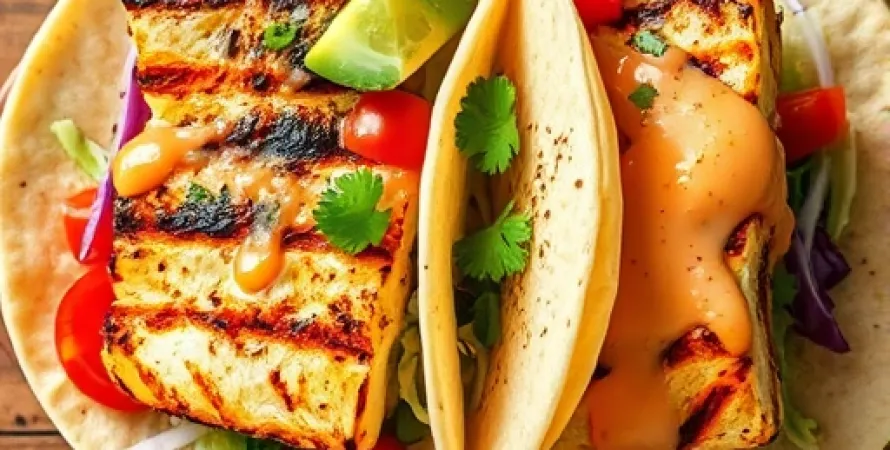 Tacos au poisson blanc grillé