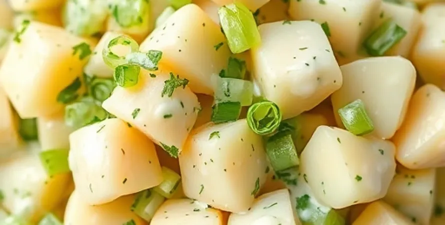 Salade de pommes de terre crémeuse aux herbes fraîches
