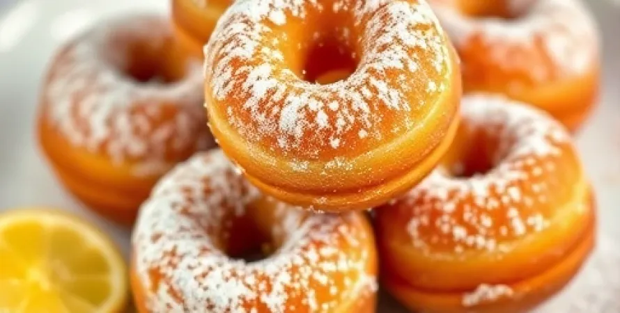 Beignets croustillants aux agrumes