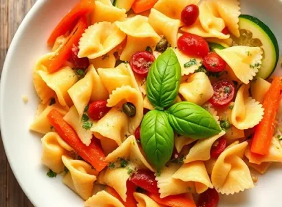Farfalle aux légumes d'été