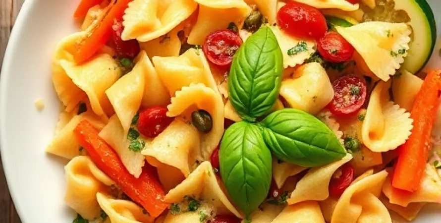 Farfalle aux légumes d'été