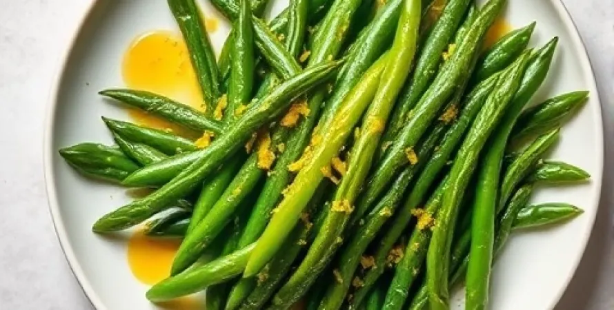 Haricots verts au beurre d'agrumes