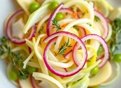 Salade croquante de fenouil et pomme verte