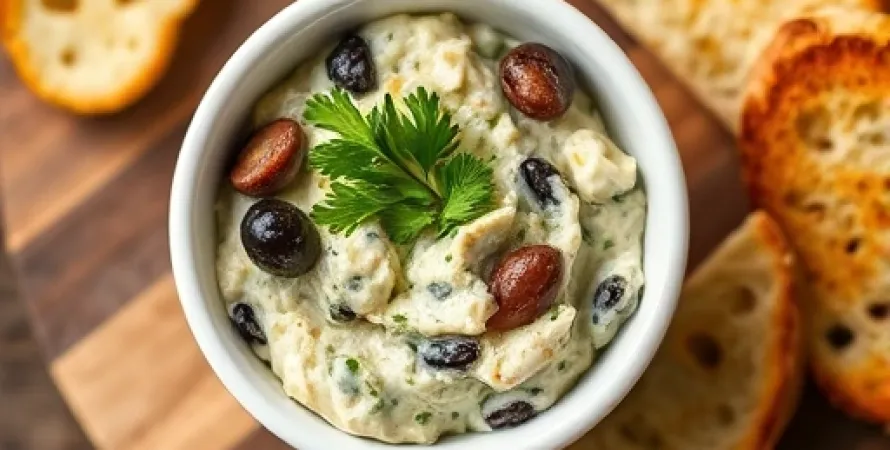 Tapenade crémeuse au fromage frais
