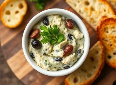 Tapenade crémeuse au fromage frais