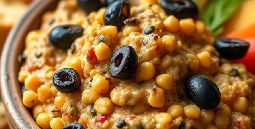 Tapenade de pois chiches et olives noires