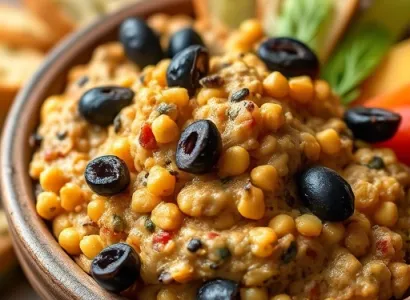 Tapenade de pois chiches et olives noires