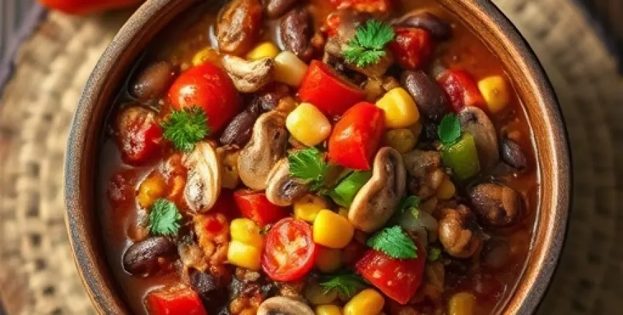 Chili végétarien épicé au boulgour