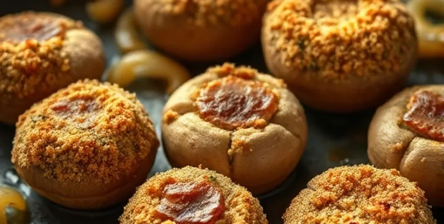 Champignons Panés à la Poêle