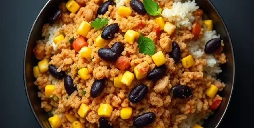 Riz mexicain à la dinde hachée