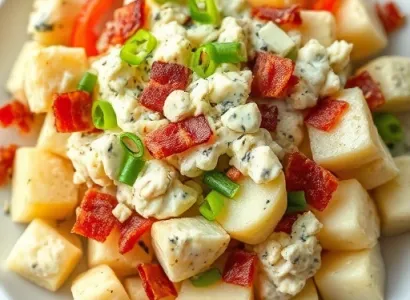 Salade de pommes de terre au fromage bleu
