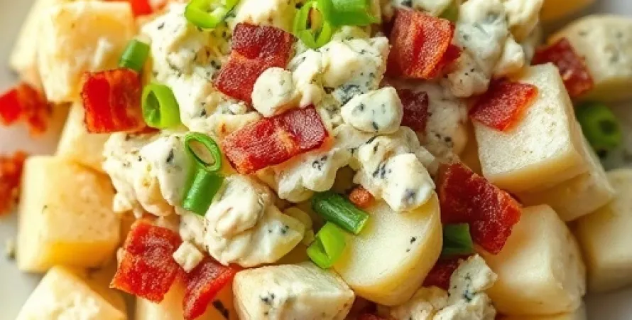 Salade de pommes de terre au fromage bleu