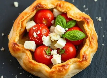 Tarte feuilletée aux tomates cerises et feta